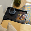 SoBuy NKD01-SCH, Bedside Shelf Clip-on Hanging Shelf Table Tray, Black
