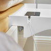 SoBuy NKD01-W, Bedside Shelf Clip-on Hanging Shelf Table Tray, White
