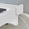 SoBuy NKD01-W, Bedside Shelf Clip-on Hanging Shelf Table Tray, White