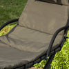 SoBuy OGS39-BR, Garden Patio Hammock Swing Hammock Swing Chair Sun Lounger, Brown