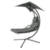SoBuy OGS39-SG, Garden Patio Hammock Swing Hammock Swing Chair Sun Lounger, Grey
