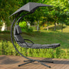 SoBuy OGS39-SG, Garden Patio Hammock Swing Hammock Swing Chair Sun Lounger, Grey