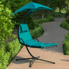 SoBuy OGS39-TB, Garden Patio Hammock Swing Hammock Swing Chair Sun Lounger, Blue