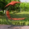 SoBuy OGS39-ZG, Garden Patio Hammock Swing Hammock Swing Chair Sun Lounger, Red
