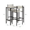SoBuy OGT03-HG, Bar Set-1 Bar Table and 2 Stools, 3 Pieces Home Kitchen Breakfast Bar Set Furniture Dining Set, Grey