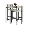 SoBuy OGT03-HG, Bar Set-1 Bar Table and 2 Stools, 3 Pieces Home Kitchen Breakfast Bar Set Furniture Dining Set, Grey