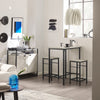 SoBuy OGT10-HG, Bar Set-1 Bar Table and 2 Stools, Home Kitchen Breakfast Bar Set Furniture Dining Set, Grey