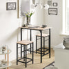 SoBuy OGT10-N, Bar Set-1 Bar Table and 2 Stools, Home Kitchen Breakfast Bar Set Furniture Dining Set, Wood