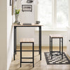 SoBuy OGT10-N, Bar Set-1 Bar Table and 2 Stools, Home Kitchen Breakfast Bar Set Furniture Dining Set, Wood