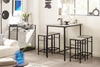 SoBuy OGT11-HG, Bar Set-1 Bar Table and 4 Stools, 5 Pieces Home Kitchen Breakfast Bar Set Furniture Dining Set, Grey