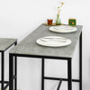 SoBuy OGT14-HG, Bar Set-1 Bar Table and 4 Stools, Home Kitchen Furniture Dining Set, Grey