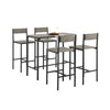 SoBuy OGT14-N, Bar Set-1 Bar Table and 4 Stools, Home Kitchen Furniture Dining Set, Wood