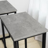 SoBuy OGT15-HG, Bar Set-1 Bar Table and 4 Stools, Home Kitchen Breakfast Bar Set Furniture Dining Set, Grey