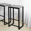 SoBuy OGT15-HG, Bar Set-1 Bar Table and 4 Stools, Home Kitchen Breakfast Bar Set Furniture Dining Set, Grey