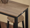 SoBuy OGT22-SCH, Bar Set- Bar Table and 4 Stools, Home Kitchen Furniture Dining Set, Black
