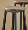 SoBuy OGT22-SCH, Bar Set- Bar Table and 4 Stools, Home Kitchen Furniture Dining Set, Black