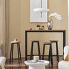 SoBuy OGT22-SCH, Bar Set- Bar Table and 4 Stools, Home Kitchen Furniture Dining Set, Black