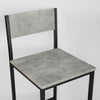 SoBuy OGT27-HG, Bar Set-1 Bar Table and 2 Stools, 3 Pieces Home Kitchen Breakfast Bar Set Furniture Dining Set, Grey