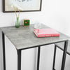 SoBuy OGT27-HG, Bar Set-1 Bar Table and 2 Stools, 3 Pieces Home Kitchen Breakfast Bar Set Furniture Dining Set, Grey