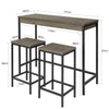 SoBuy OGT30-N, Bar Set-1 Bar Table and 2 Stools, 3 Pieces Home Kitchen Furniture Dining Set, Wood