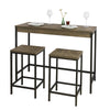SoBuy OGT30-N, Bar Set-1 Bar Table and 2 Stools, 3 Pieces Home Kitchen Furniture Dining Set, Wood