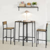 SoBuy OGT42-F, Home Kitchen Breakfast Bar Set Furniture Dining Set, Brown