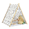 SoBuy OSS02-F02, Children Kids Play Tent Playhouse with Floor Mat, Brown
