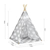 SoBuy OSS03-A01, Children Play Tent Playhouse Kids Teepee Tipi with Floor Mat, White