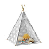 SoBuy OSS03-A01, Children Play Tent Playhouse Kids Teepee Tipi with Floor Mat, White