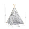 SoBuy OSS03-A02, Children Play Tent Playhouse Kids Teepee Tipi with Floor Mat, White