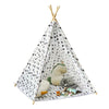 SoBuy OSS03-A02, Children Play Tent Playhouse Kids Teepee Tipi with Floor Mat, White