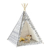 SoBuy OSS03-A03, Children Play Tent Playhouse Kids Teepee Tipi with Floor Mat, White
