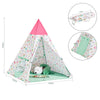 SoBuy OSS06, Children Play Tent Foldable Kids Tent Teepee with Portable Bag, White