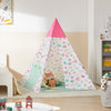 SoBuy OSS06, Children Play Tent Foldable Kids Tent Teepee with Portable Bag, White