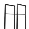 SoBuy SDA03-SCH, Firewood Rack Firewood Shelf Holder Firewood Stand Rack Stacker Organiser Log Holder, Black