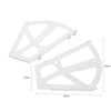 SoBuy SDA08-W, 2 Pieces Plastic Hinges for Shoe Cabinet, Hollowed Two Layers Hinges Accessory, White