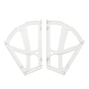 SoBuy SDA08-W, 2 Pieces Plastic Hinges for Shoe Cabinet, Hollowed Two Layers Hinges Accessory, White