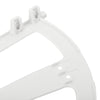 SoBuy SDA08-W, 2 Pieces Plastic Hinges for Shoe Cabinet, Hollowed Two Layers Hinges Accessory, White
