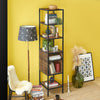 SoBuy STR06-N, 6 Tiers Bookcase Storage Display Shelving Unit Standing Shelf, Wood