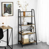 SoBuy STR09-PF, 4 Tiers Ladder Shelf Bookcase Storage Display Shelving Unit, Brown