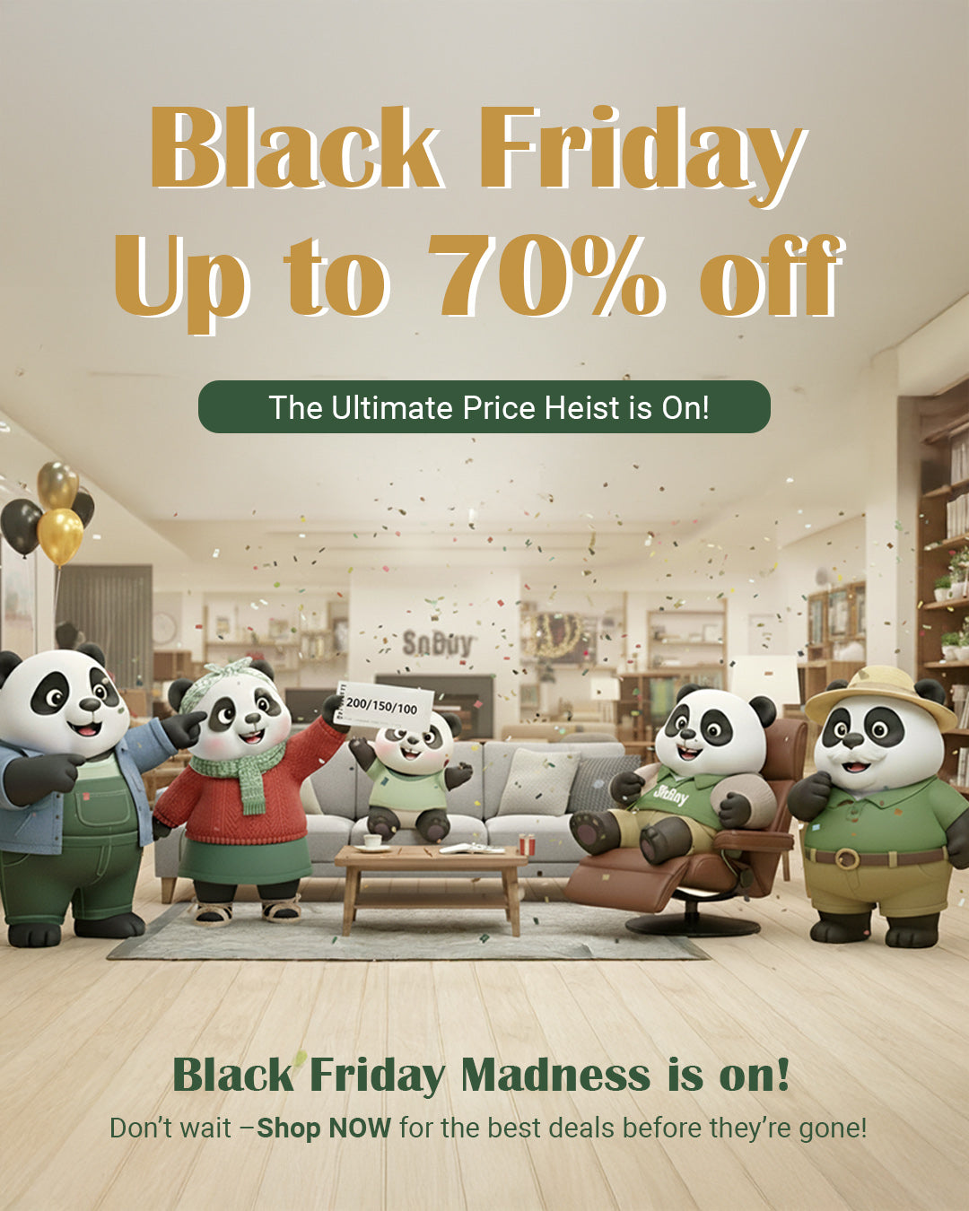Black Friday Mega Sale at SoBuy — Up to 70% OFF!