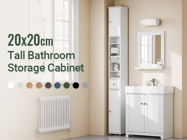 BZR34: Space-Saving Bathroom Cabinet with Multiple Color Options