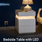 SoBuy LED Bedside Cabinet: Illuminate Your Space with Style and Function