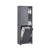 SoBuy BZR104-DG, Bathroom Tall Cupboard Storage Cabinet Laundry Cabinet Bathroom Shelf with Laundry Basket, Grey