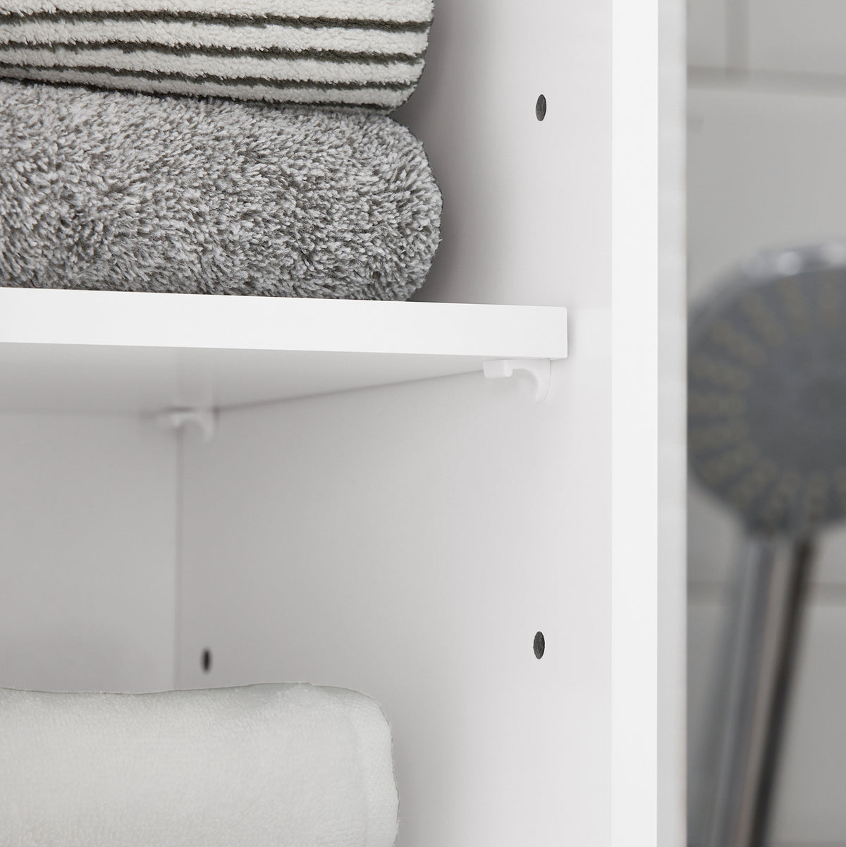 SoBuy BZR109-W, Bathroom Tall Cabinet Cupboard Storage Cabinet, White