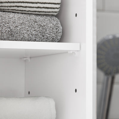 SoBuy BZR109-W, Bathroom Tall Cabinet Cupboard Storage Cabinet, White