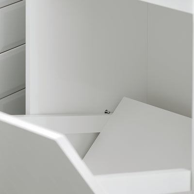 SoBuy BZR110-W, Laundry Cabinet Laundry Chest Bathroom Storage Cabinet, White