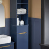 SoBuy BZR112-B, Navy Blue Bathroom Tall Cabinet Cupboard Storage Cabinet