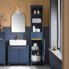 SoBuy BZR112-B, Navy Blue Bathroom Tall Cabinet Cupboard Storage Cabinet