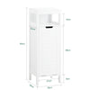 SoBuy BZR122-W, Bathroom Laundry Cabinet Bathroom Storage Cabinet with Laundry Basket